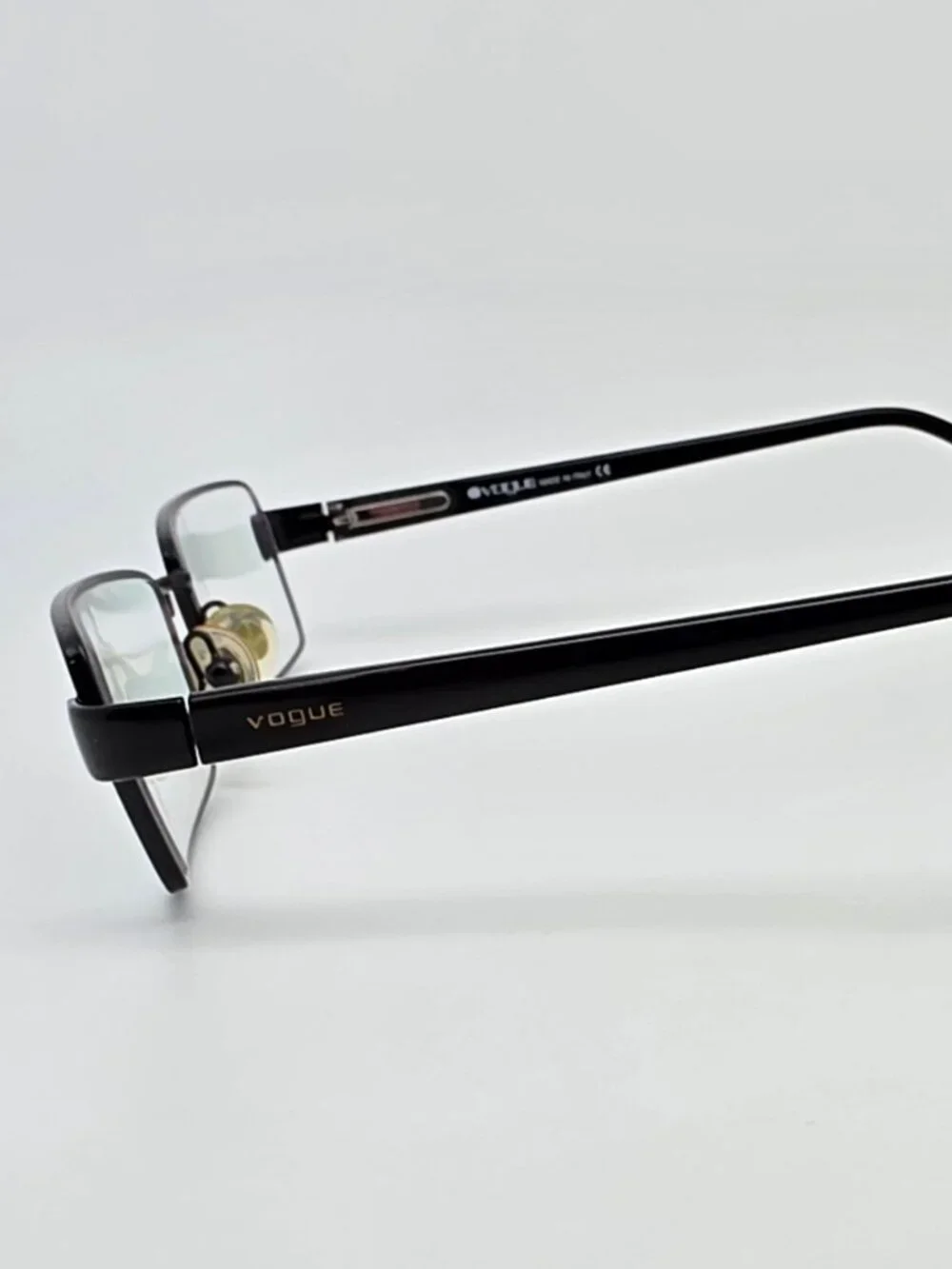 Vogue VO3493 352 Polished Black Eyeglasses Frame w/ Case Italy 52-18-135